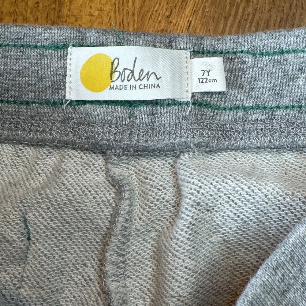 MINI BODEN Essential Sweat Shorts Boys 7 7Y 122cm Gray Sweatshorts Jersey Short - Picture 7 of 8